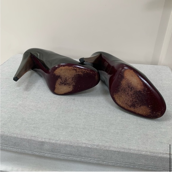 MIU MIU gunmetal grey patent heels - Picture 6 of 7